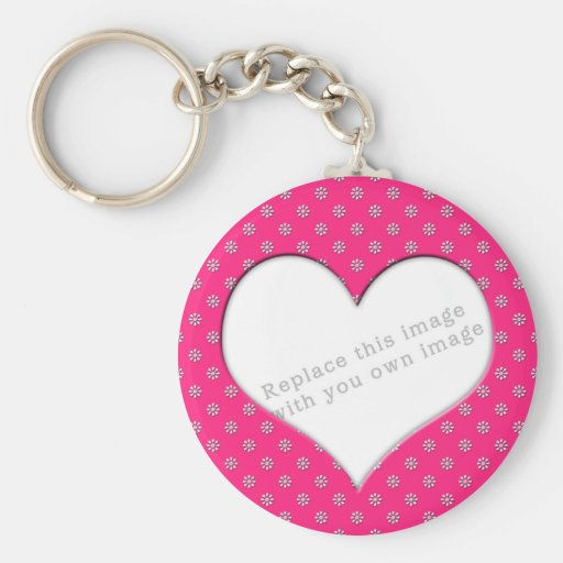 Modèle "rose avec des fleurs " porte-clef