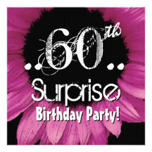 Modèle rose d'anniversaire de surprise de tourneso invitations