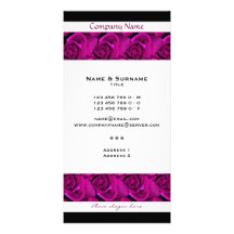 modèle rose de cartes de visite de roses - personn photocartes