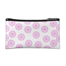 Modèle rose de petit gâteau trousse de maquillage