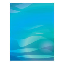 Modèle turquoise d'abrégé sur eau bleue carte postale