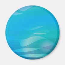 Modèle turquoise d'abrégé sur eau bleue aimant pour réfrigérateur