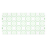 Modèle vert et blanc de concombre cartes avec photo