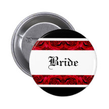 Modèles de boutons de roses rouges - personnalisab pin's avec agrafe