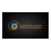 Modern Photography Camera and Colorful Shutter cartes de visite