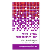 Modulation pourpre de pixel de rouille modèle de carte de visite