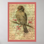 Moineau vintage affiches