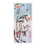 Moineaux et camélias dans la neige, Hiroshige posters