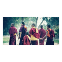 Moines dans le carte photo de Sarnath Photocartes Personnalisées