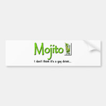 Mojito : Pas une boisson gaie… ? Autocollant Pour Voiture