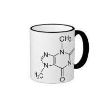 Molécule de café de caféine mug