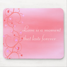 Moments de l'amour Mousepad Tapis De Souris