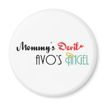 Mommy&apos ; diable de s, Avo&apos ; ange de s magnets