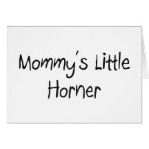 Mommys petit Horner Cartes De Vœux
