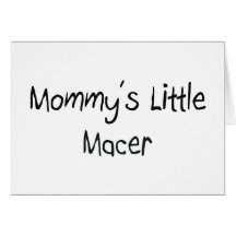 Mommys petit Macer Carte De Vœux