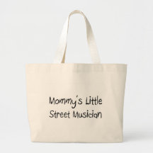 Mommys peu de musicien de rue sac en toile