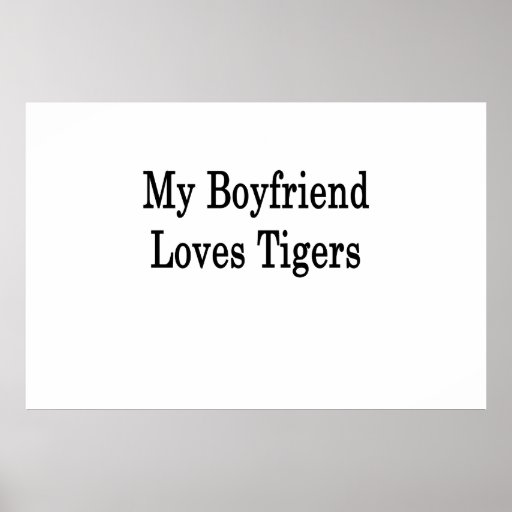 Mon ami aime des tigres poster