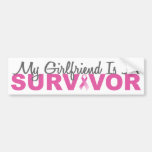 Mon amie est une survivante (le ruban rose) adhésifs pour voiture