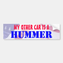 Mon autre voiture est Hummer Autocollants Pour Voiture