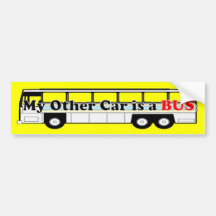 Mon autre voiture est un AUTOBUS Autocollants Pour Voiture