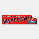 Mon autre voiture est un WACECAW ! ! ! - Rouge Autocollant Pour Voiture