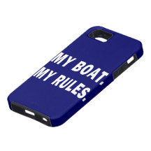 Mon bateau. Mes règles - canotage drôle Coque Case-Mate iPhone 5