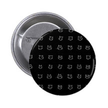Mon bouton noir de petits chats pin's avec agrafe