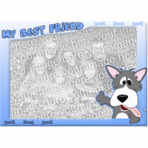 Mon cadre de photo de chien de meilleur ami découpage en acrylique