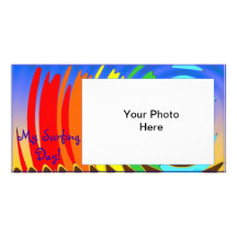 Mon carte photo surfant de jour cartes avec photo