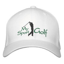 Mon chapeau brodé par golf de sport
