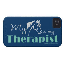Mon cheval est mon thérapeute coque Case-Mate iPhone 4