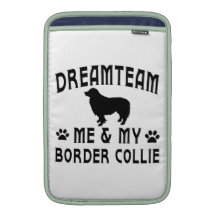 Mon chien de border collie poches macbook air