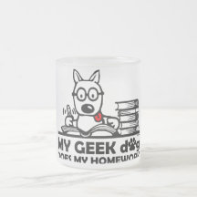 Mon chien de geek fait mon travail mugs