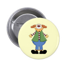Mon clown de cirque drôle badge avec épingle
