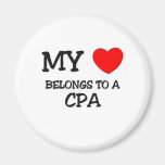 Mon coeur appartient à CPA Aimant Pour Réfrigérateur