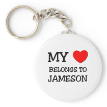 Mon coeur appartient à Jameson porte-clés