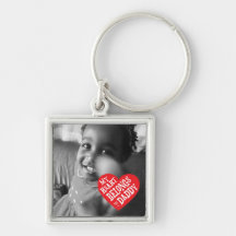 Mon coeur appartient à la fête des pères Keychain  Porte-clefs
