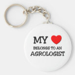 Mon coeur appartient à un AGROLOGIST Porte-clef