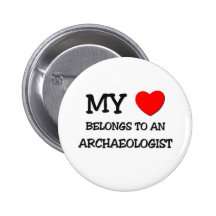 Mon coeur appartient à un ARCHÉOLOGUE Badge Avec Épingle