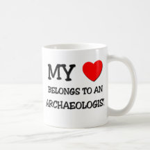 Mon coeur appartient à un ARCHÉOLOGUE Tasse À Café