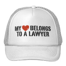 Mon coeur appartient à un avocat casquettes