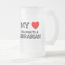 Mon coeur appartient à un BIBLIOTHÉCAIRE Tasse À Café