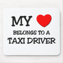 Mon coeur appartient à un CHAUFFEUR DE TAXI Tapis De Souris