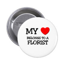 Mon coeur appartient à un FLEURISTE Pin's