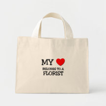 Mon coeur appartient à un FLEURISTE Sac