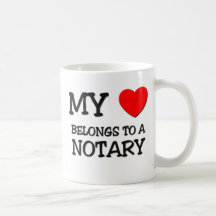 Mon coeur appartient à un NOTAIRE Mug