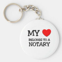 Mon coeur appartient à un NOTAIRE Porte-clefs