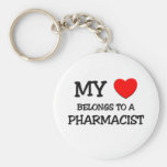 Mon coeur appartient à un PHARMACIEN Porte-clef