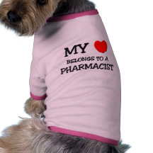Mon coeur appartient à un PHARMACIEN Manteaux Pour Animaux Domestiques