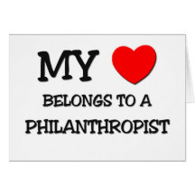 Mon coeur appartient à un PHILANTHROPE Cartes De Vœux